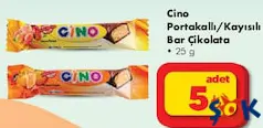 CİNO PORTAKALLI/KAYISILI BAR ÇİKOLATA 25 G